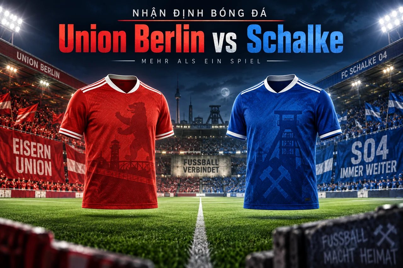 Ảnh minh họa trận đấu Union Berlin vs Schalke, không phải ảnh chụp trận đấu.